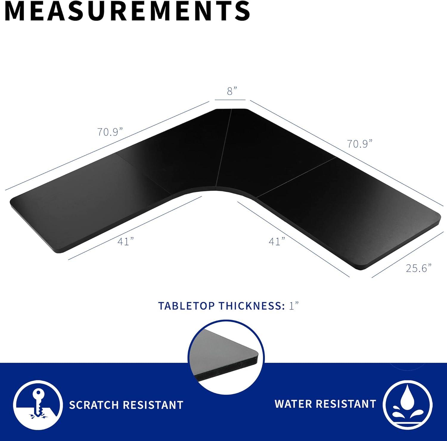 70.9'' H x 70.9'' W Desk Table Top