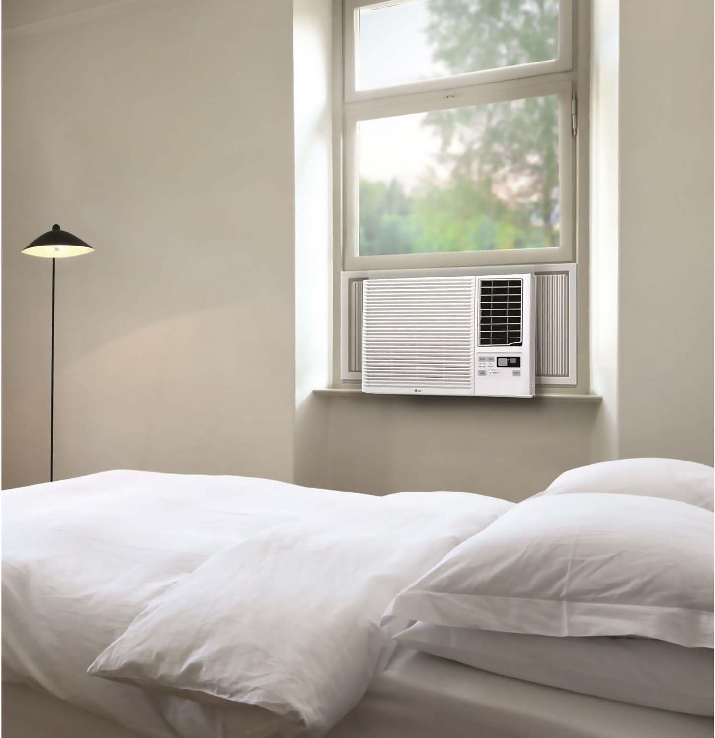 Lg 23,000 Btu 230v Window-mounted Air Conditioner With 11,600 Btu Supplemental Heat Function