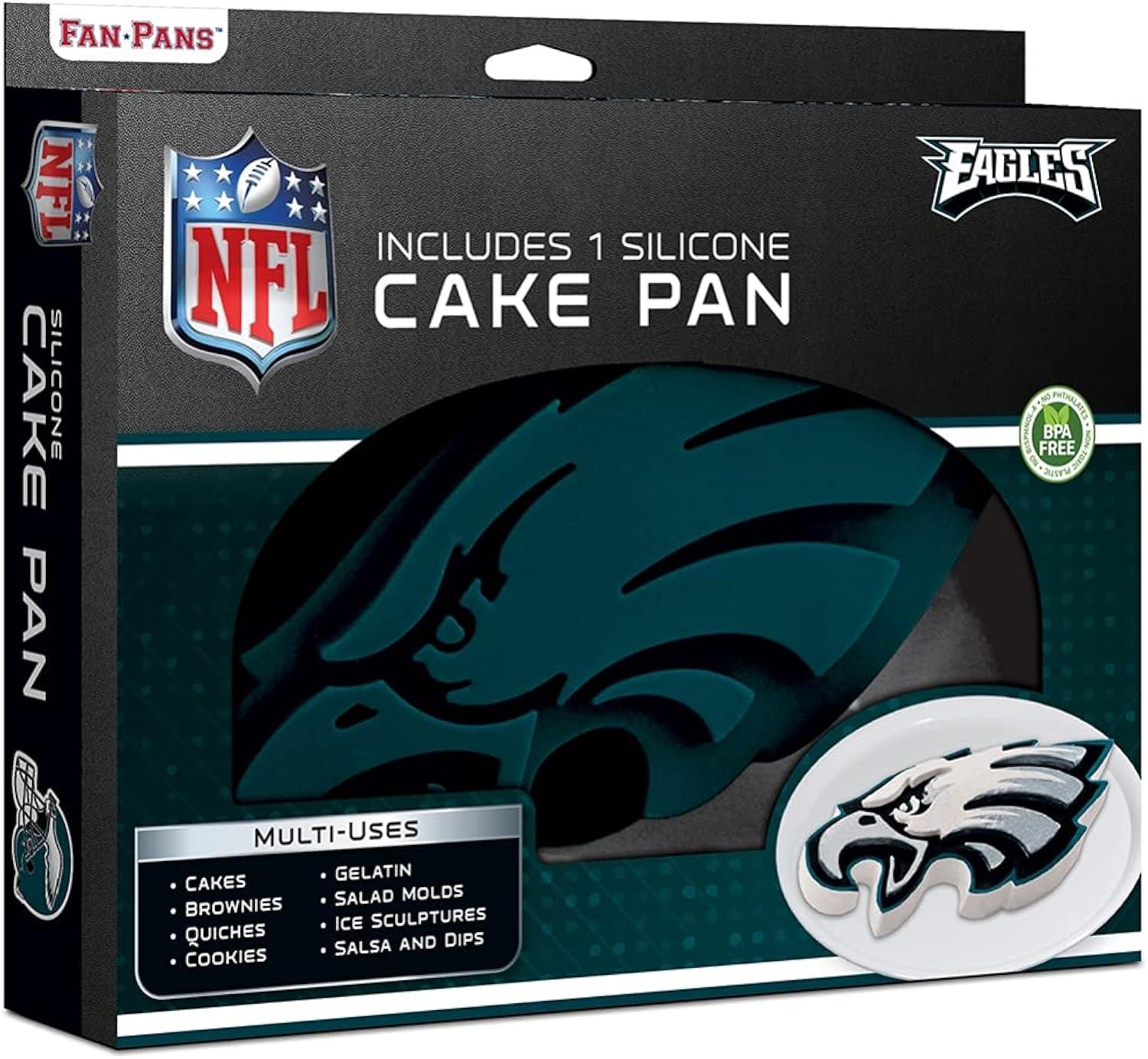 MasterPieces FanPans NFL Philadelphia Eagles Team Logo Silicone Cake Pan.