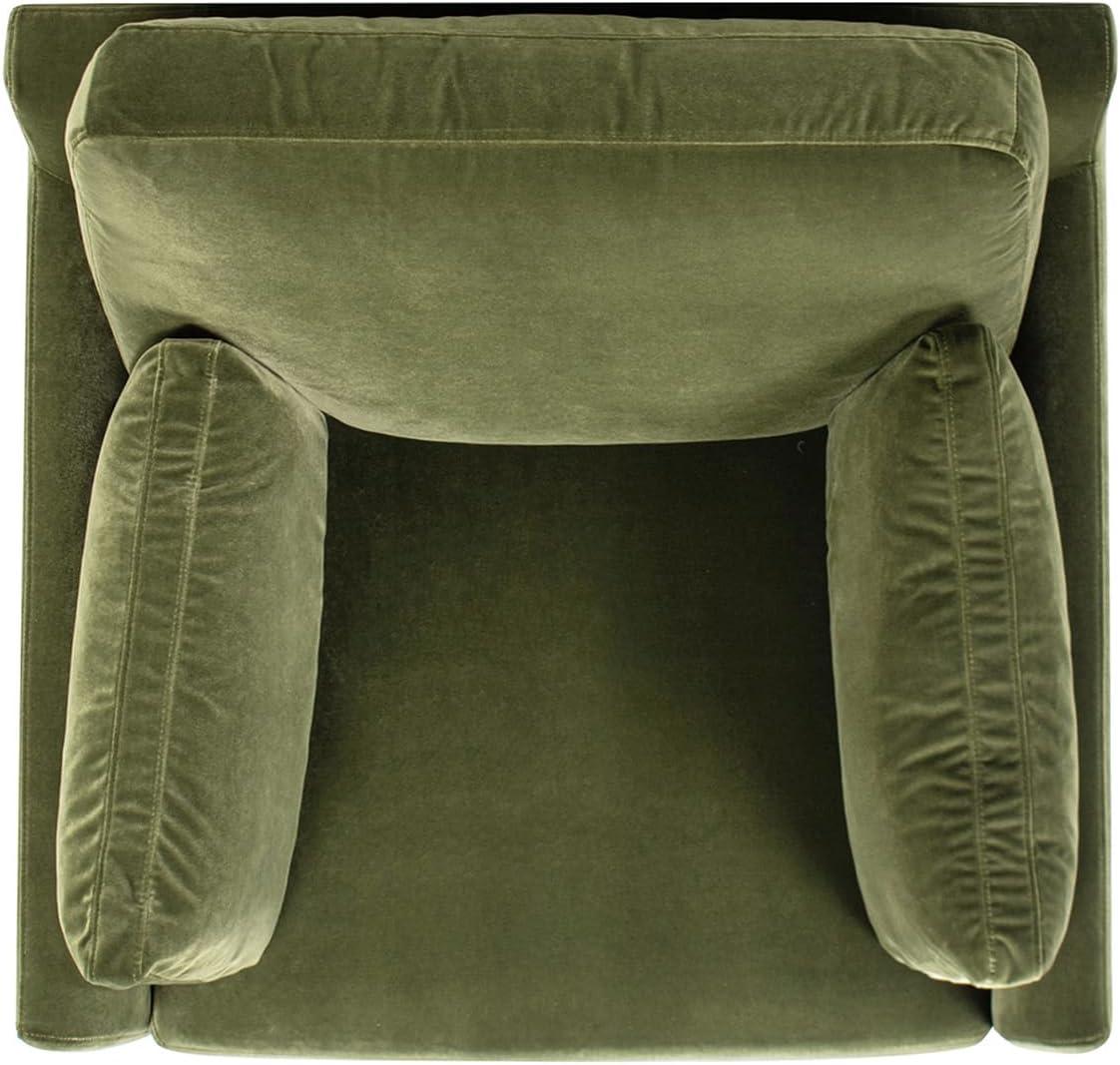 Jennifer Taylor Home Pasadena 36" Wide Modern Farmhouse Accent Arm Chair, Olive Green
