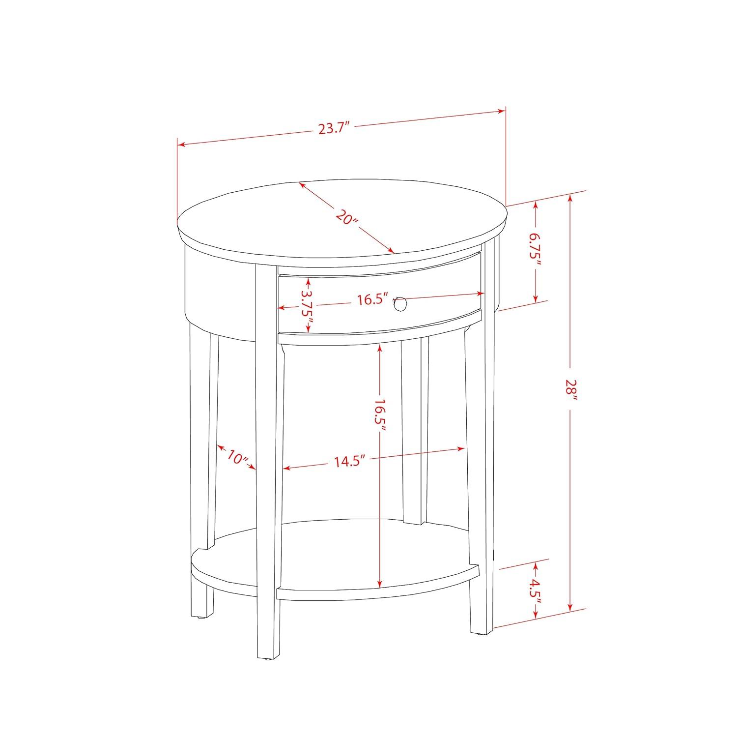 East West Furniture Hillsboro Asian Wood Nightstand in Antique Walnut