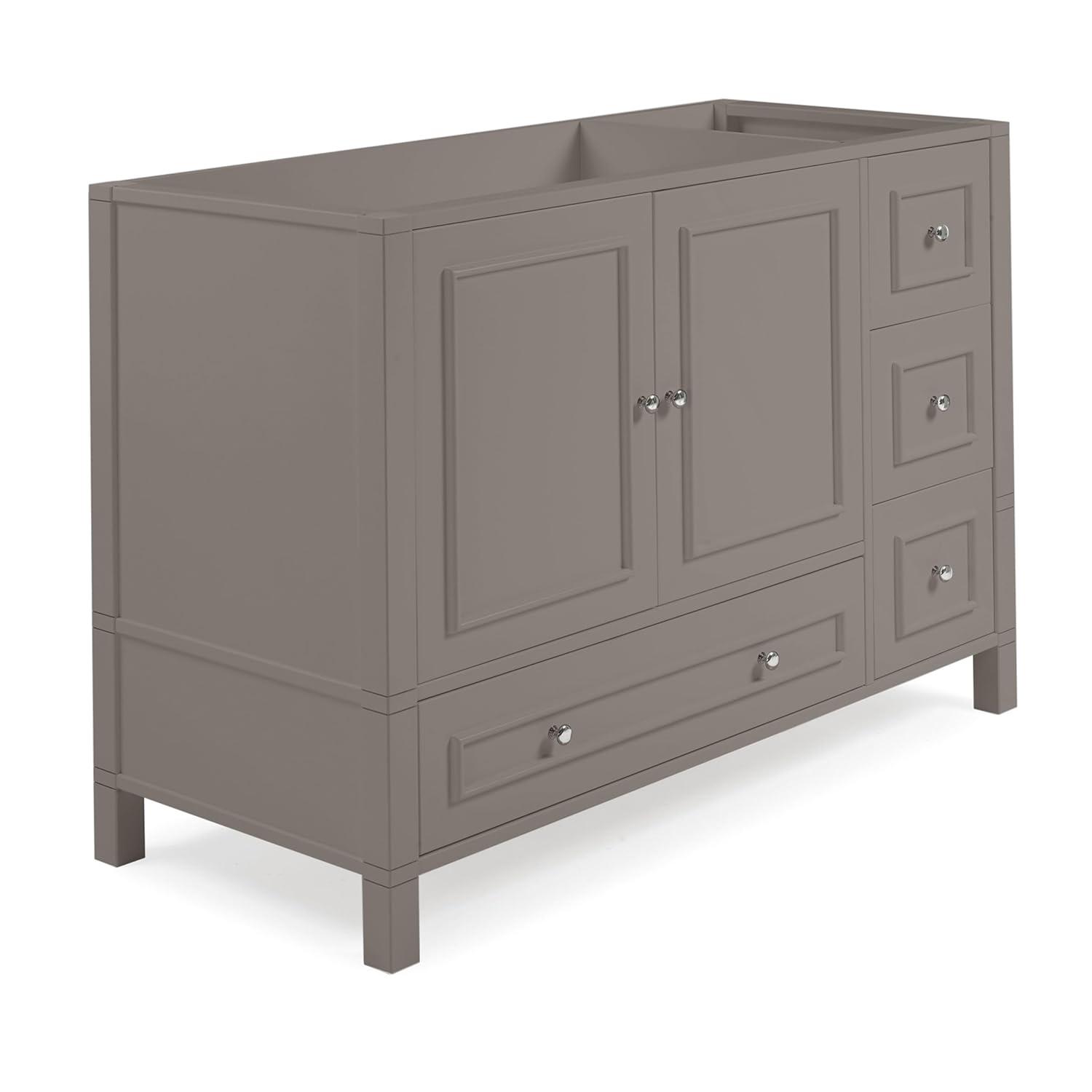 Alaterre Williamsburg 48 Inch Bathroom Vanity, Freestanding Cabinet Without Sink, Large Wood Vanity with Soft-Close Doors