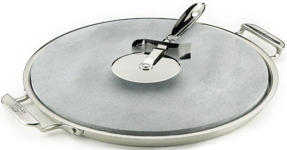 All-Clad Gourmet Accessories, 13-inch Pizza Baker Stone with Serving Tray & Pizza Cutter