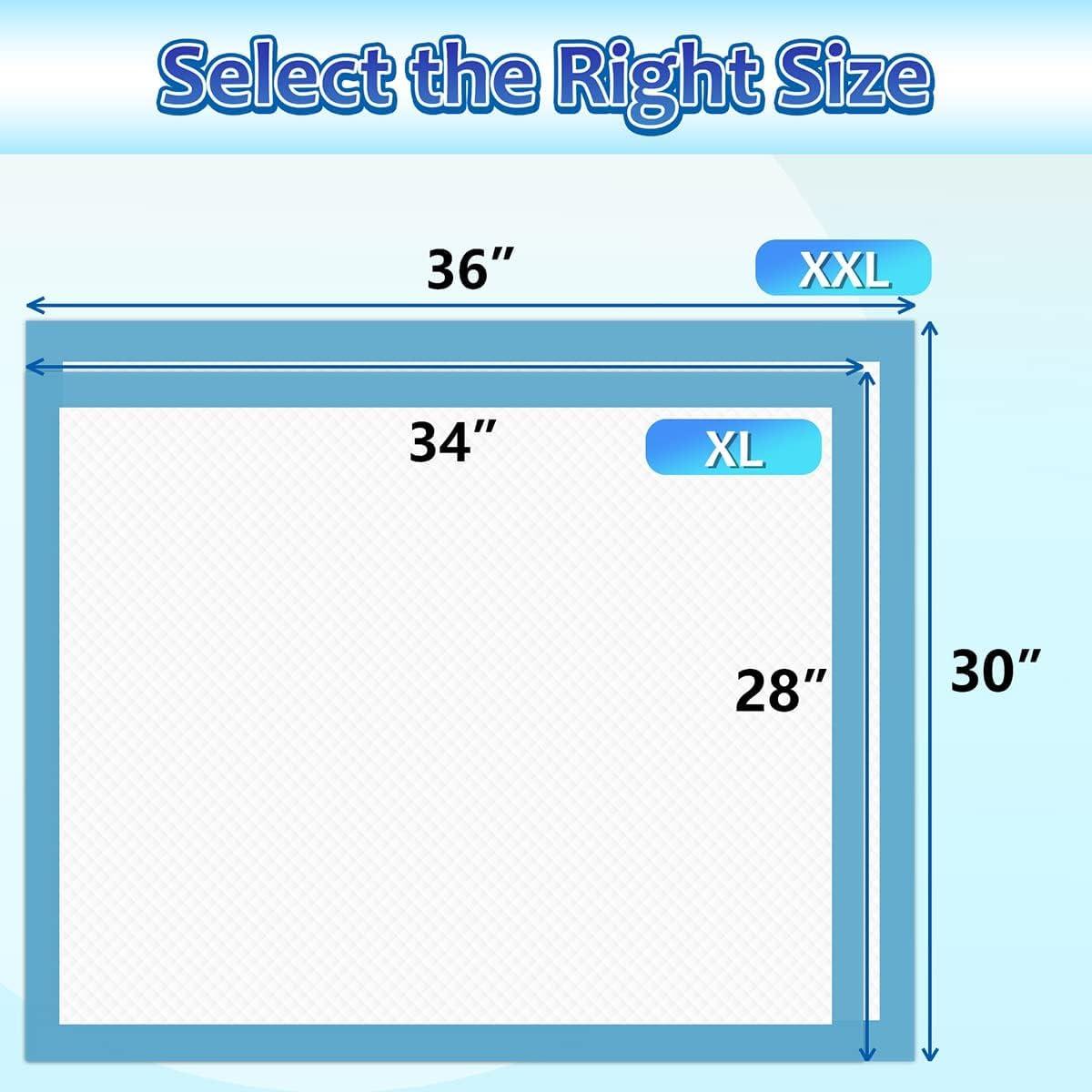 Pee Pads for Dogs - 30" X 36" Extra Large Puppy Pads XXL Potty Training Pads for Pet Wee Wee Pads Quick Absorbent Disposable Leak-Proof Pee Pads for Dogs Large Puppy Supplies - 30 Count