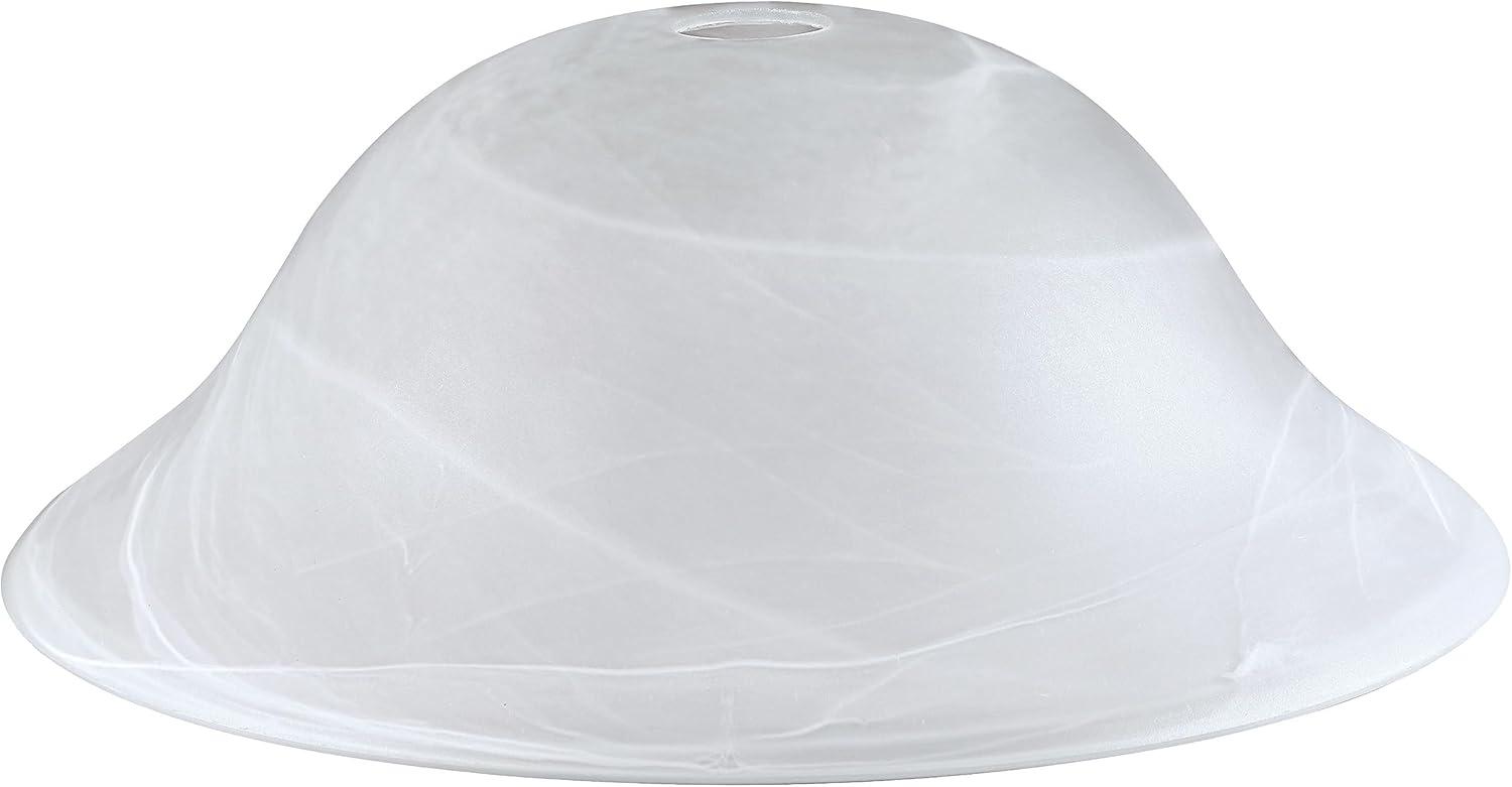 Aspen Creative 23140-11 Etched Alabaster Transitional Style Replacement Glass Shade for Medium Base Socket Torchiere Lamp, Swag Lamp and Pendant, 15-1/2" Diameter x 5-1/2" High, 1 Pack
