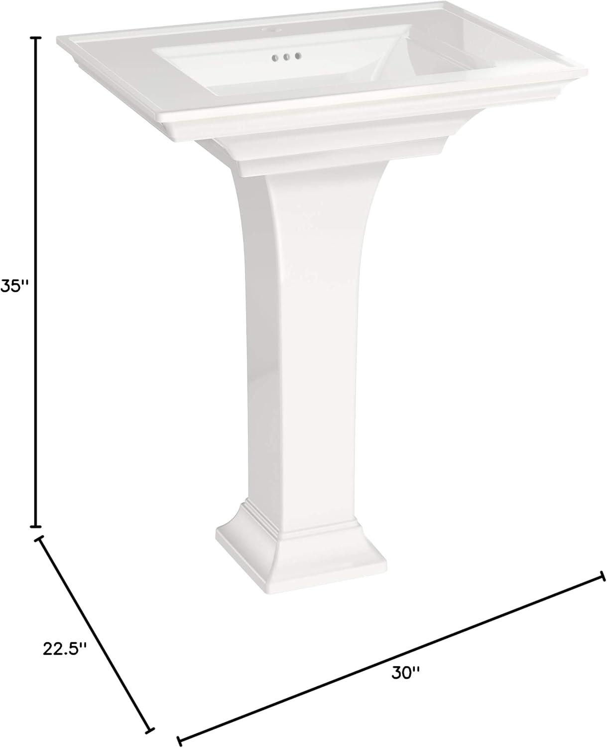 American Standard Town Square S 22.5'' Ceramic Rectangular Bathroom Sink with Overflow