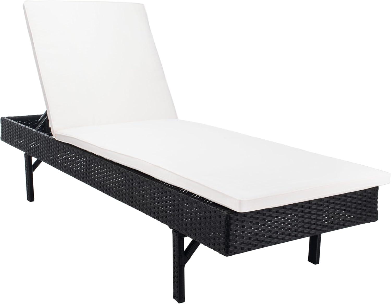 Cam Sunlounger - Outdoor - PAT7501 - Black/Beige -Safavieh