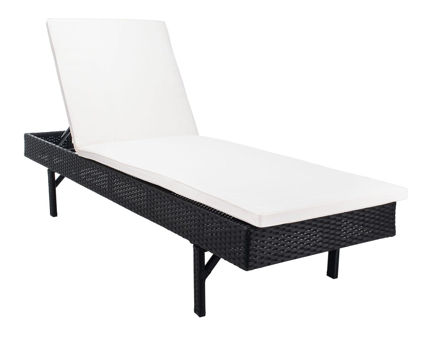 Cam Sunlounger - Outdoor - PAT7501 - Black/Beige -Safavieh