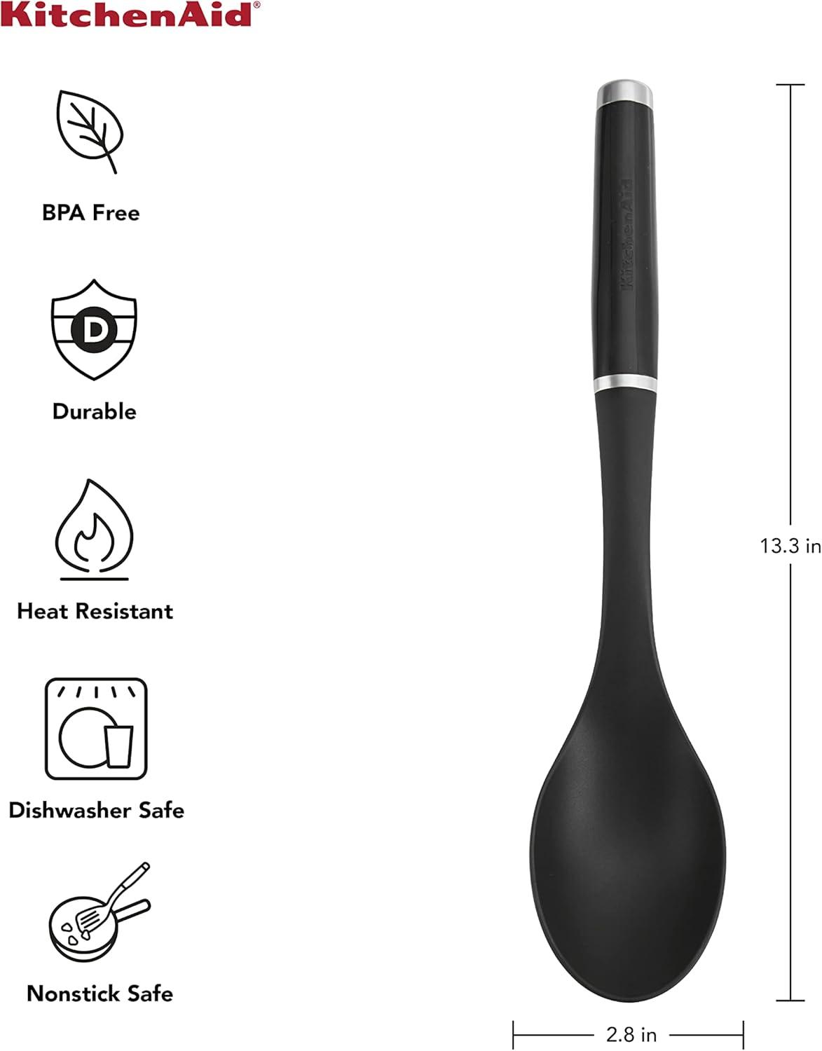 Black Nylon Heat-Resistant Basting Spoon