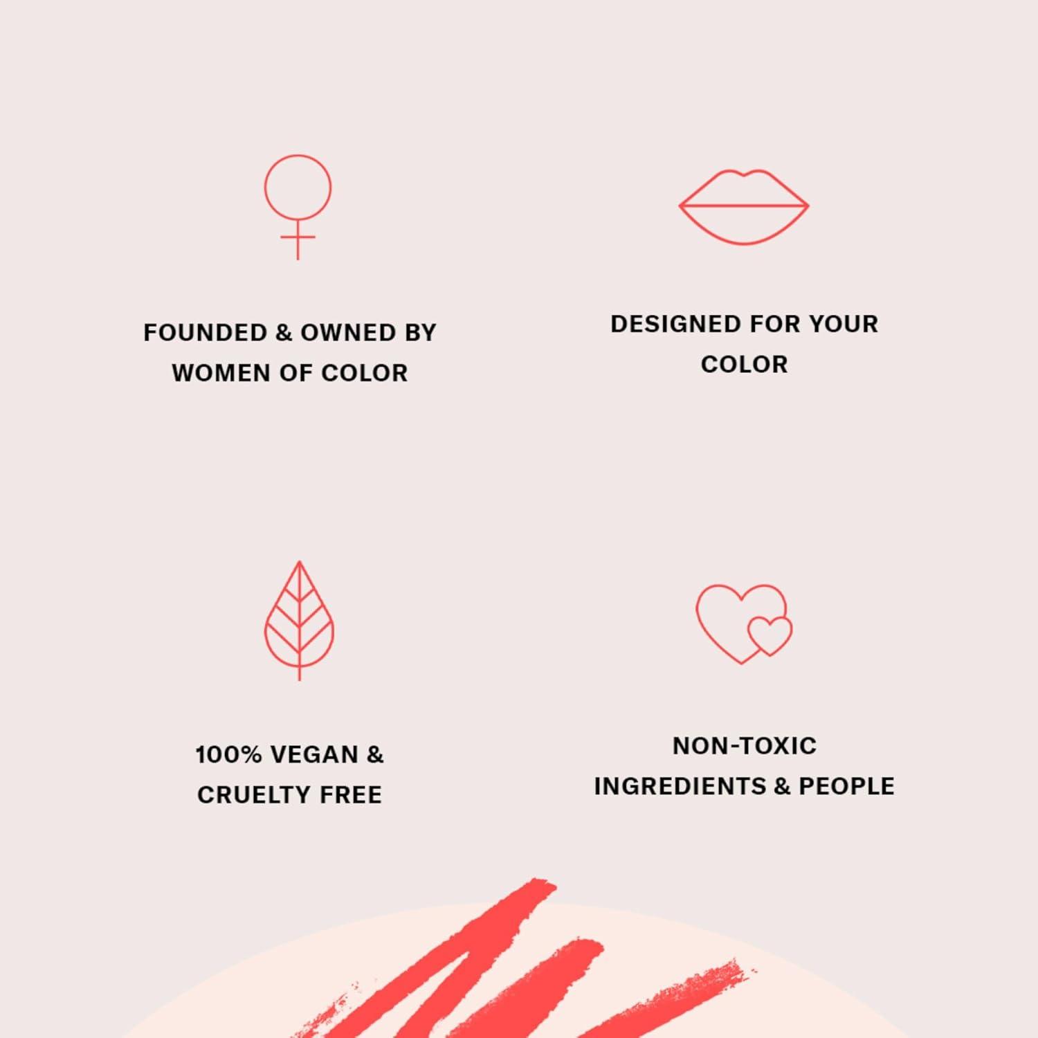 The Lip Bar Vegan Matte Liquid Lipstick - Rebel - 0.24 fl oz