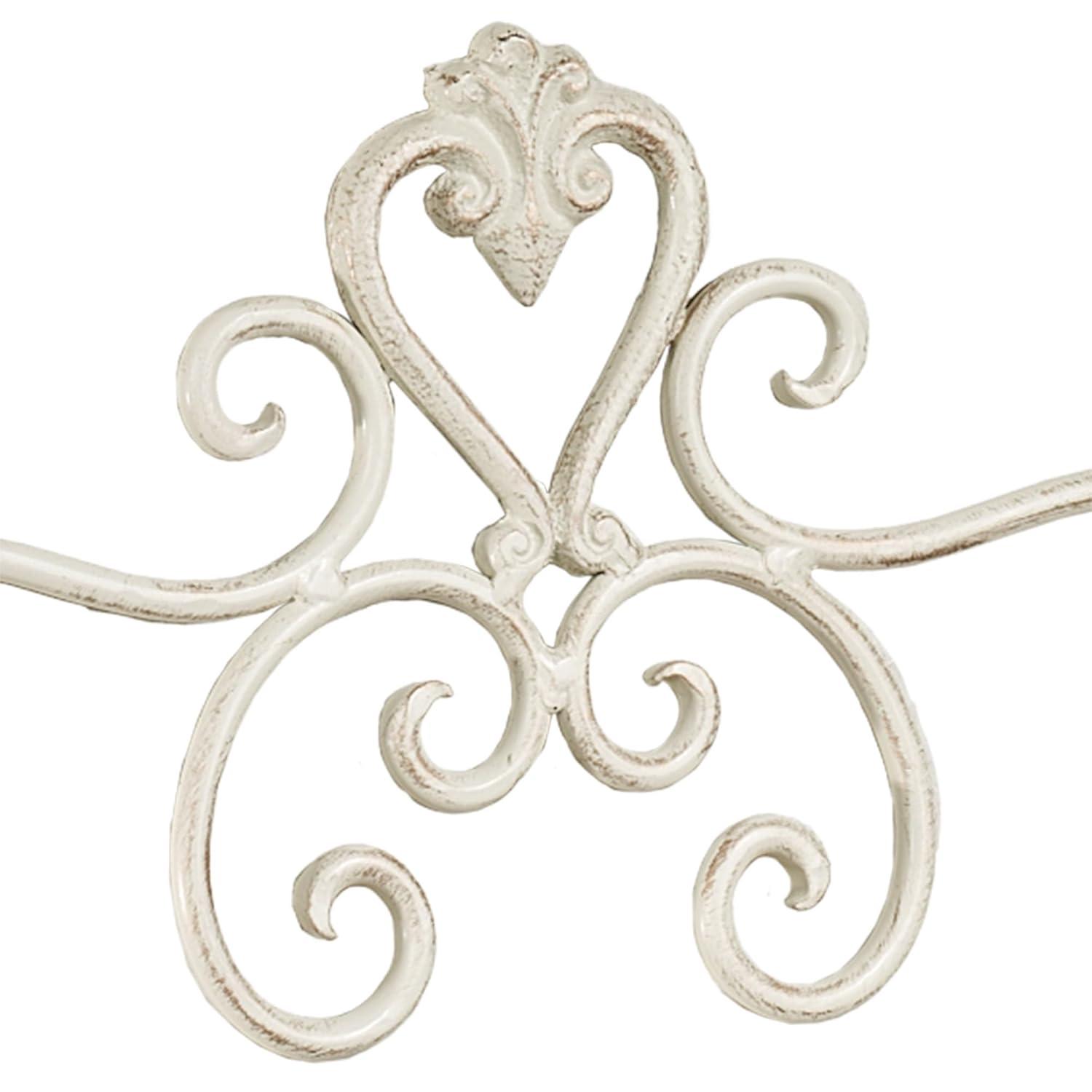 Graceful Aldabella Scroll Wall Mount Towel Bar Creamy Gold 30"