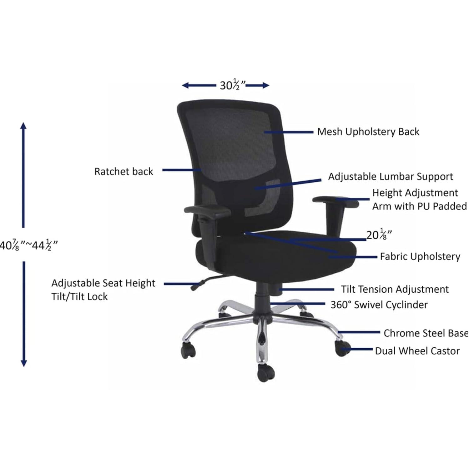 Lorell Mid Back Mesh Task Chair | Wayfair