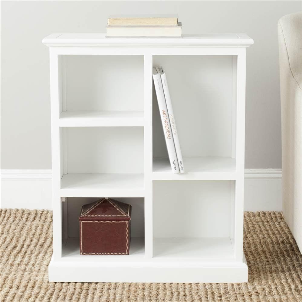 SAFAVIEH Maralah Country Transitional Bookcase with 5 Shelves, White