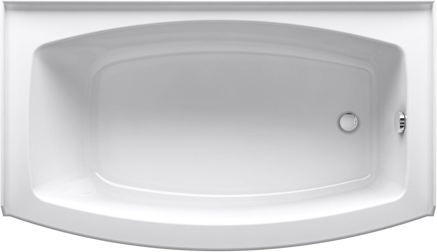 Expanse® 60" x 30" Space-Saving Acrylic Alcove Soaking Bathtub