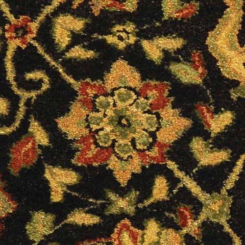 SAFAVIEH Antiquity Lilibeth Traditional Floral Wool Area Rug, Black, 2'3" x 4'