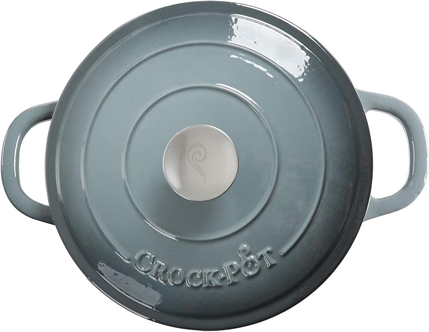 Slate Gray 5-Quart Enameled Cast Iron Dutch Oven