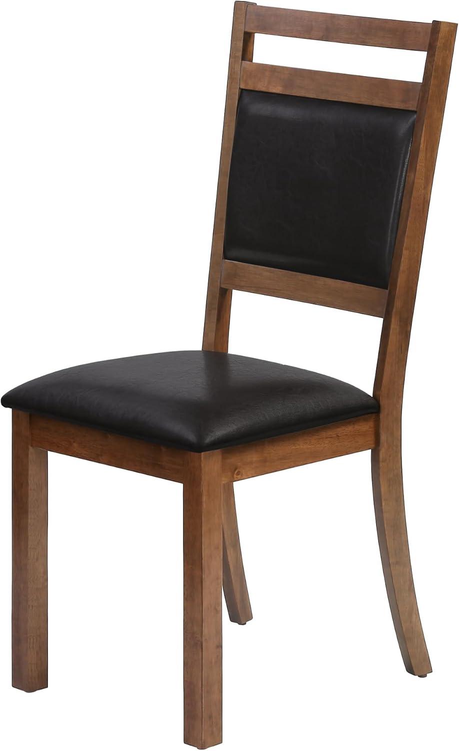 Monarch Specialties Dining Chair, Set Of 2, Side, Kitchen, Dining Room, Brown PU, 40" H, Indoor