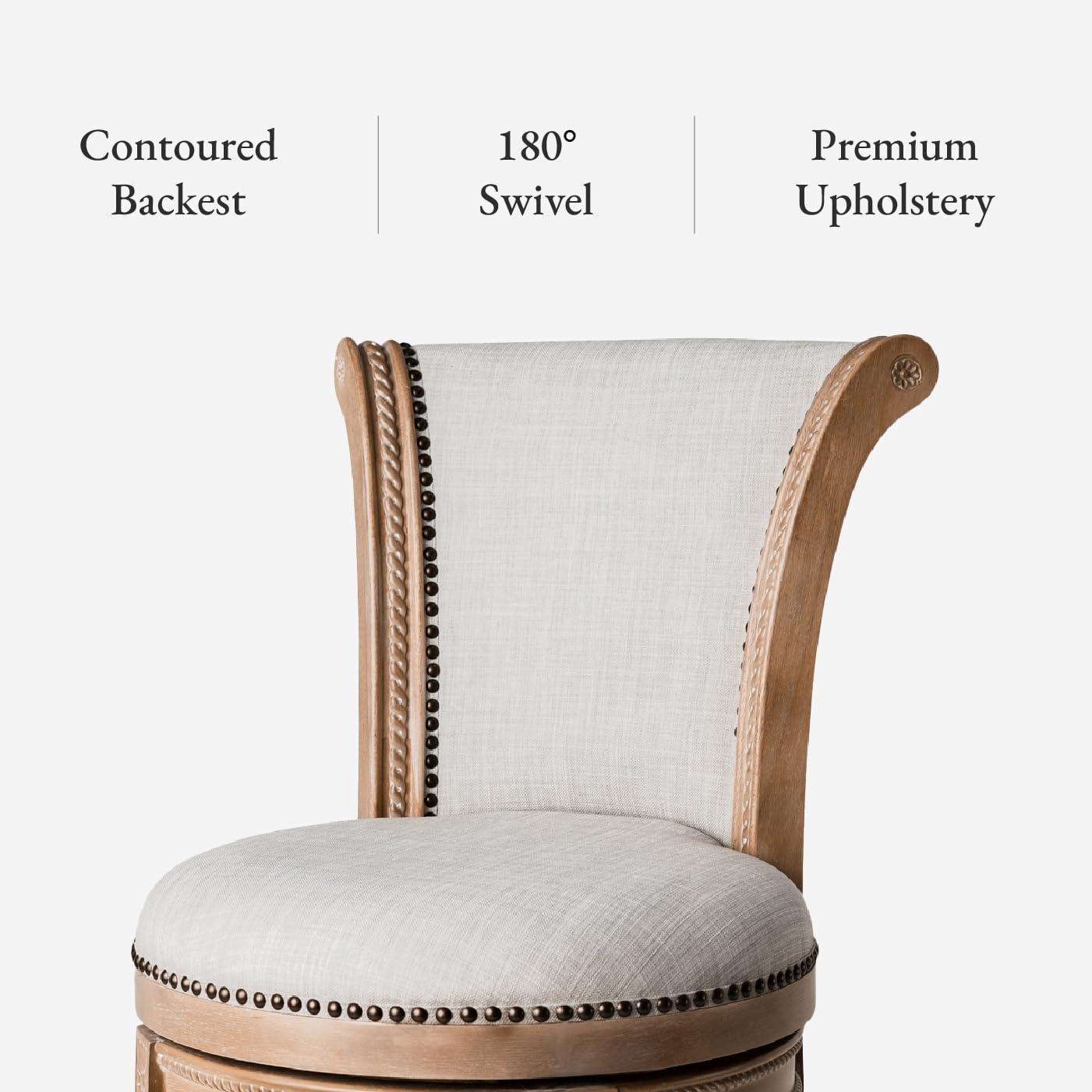 Maven Lane Maven Lane Pullman Stool with Fabric Upholstery