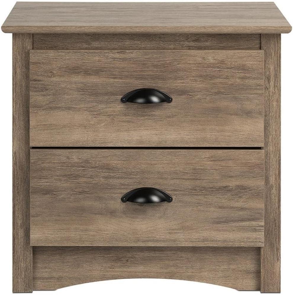 Salt Spring 2 Drawer Nightstand Drifted Gray - Prepac