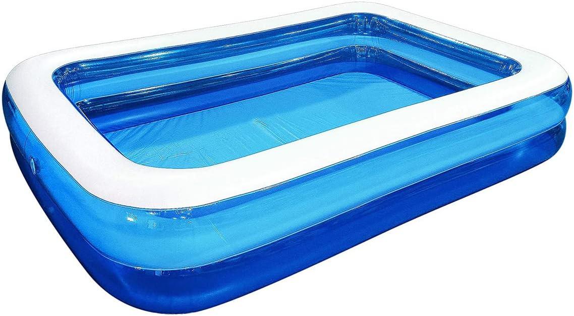 Pool Central 10' Blue and White Inflatable Rectangular Swimming Pool