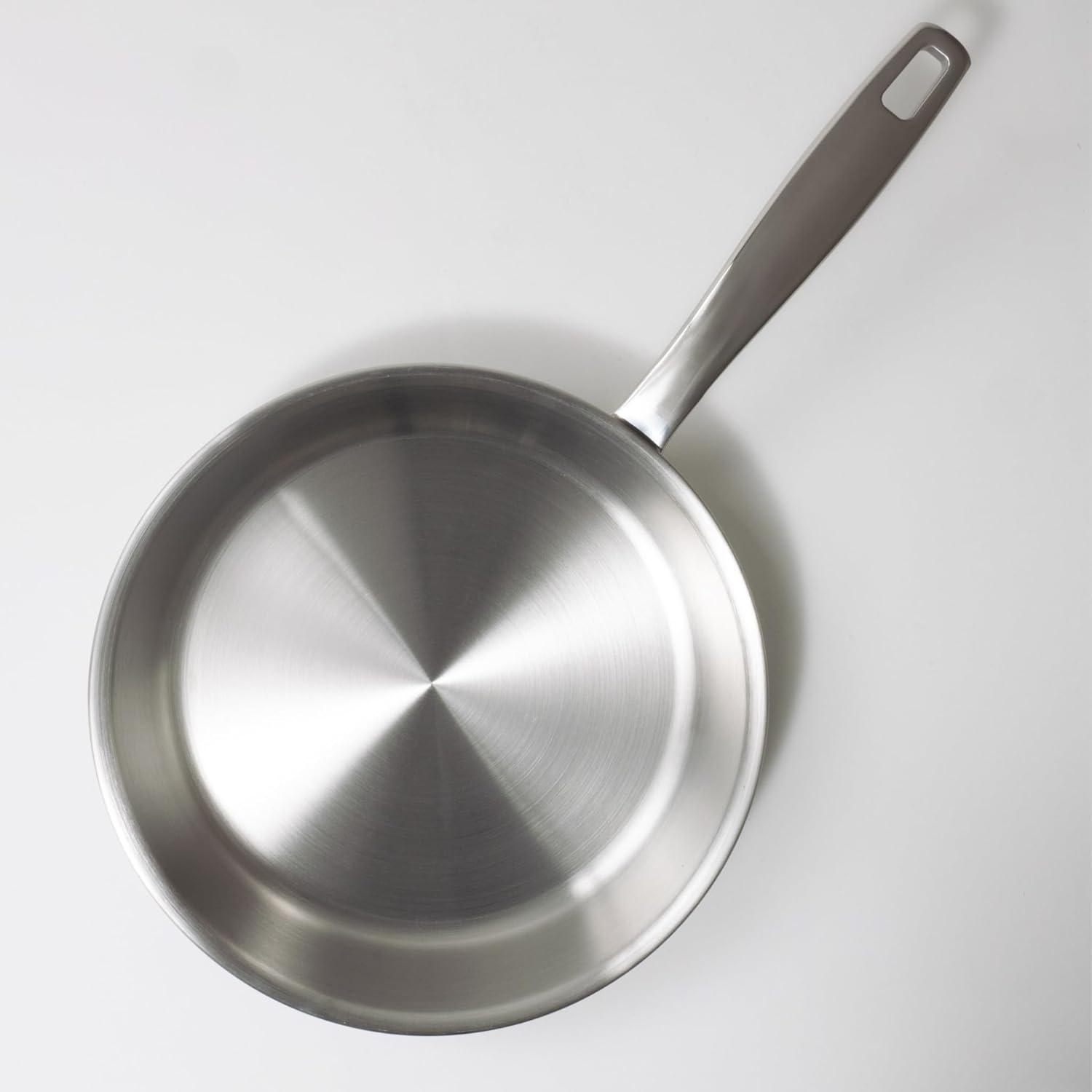 Alva Maestro Premium 5-Ply Stainless Steel Frying Pan - Polished Stainless Steel & Reviews | Wayfair