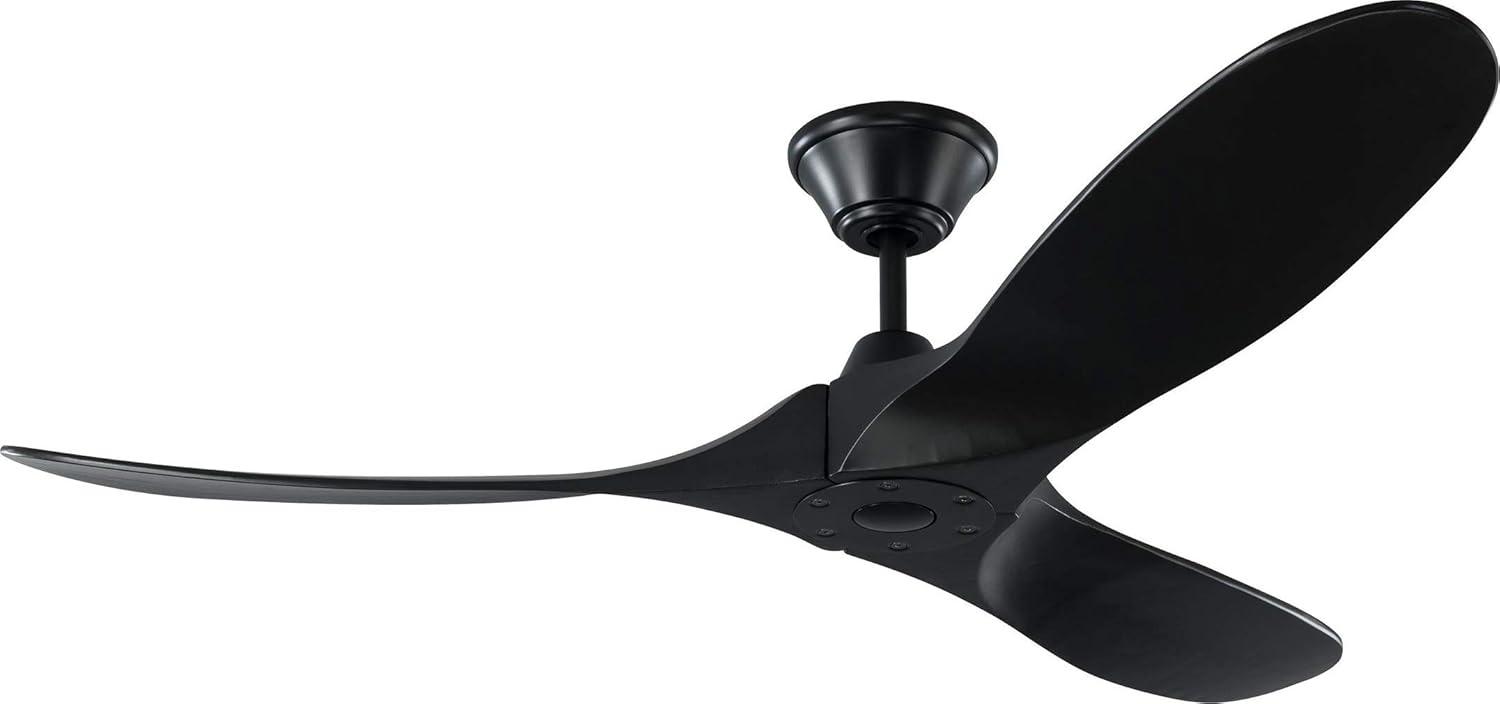 Matte Black 52" Energy Star Outdoor Ceiling Fan with Remote