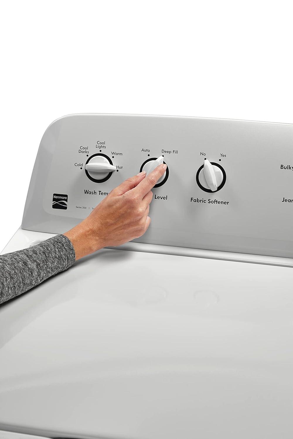 Kenmore 20362 Triple Action Agitator Top-Load Washer, 3.8 cu. ft, White