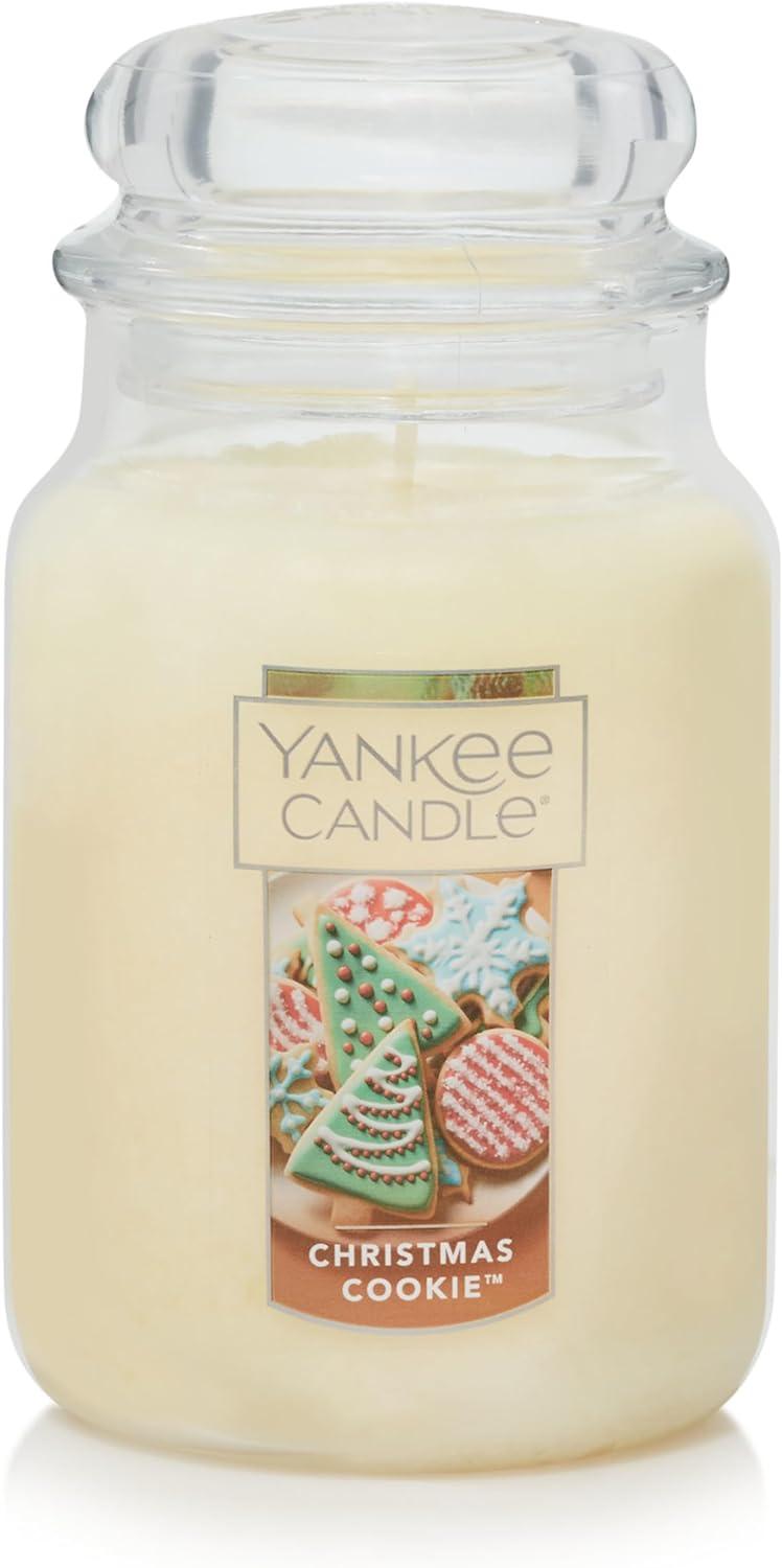 Cream Festive Scented Christmas Cookie Jar Candle