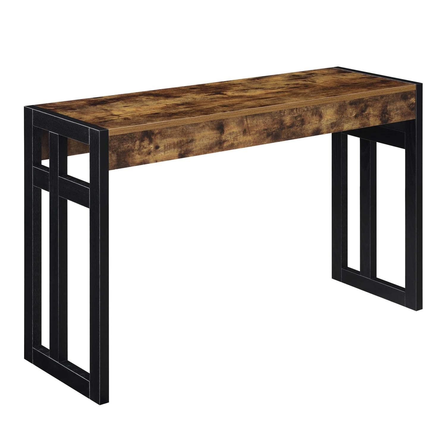Convenience Concepts Monterey Console Table, Barnwood/Black