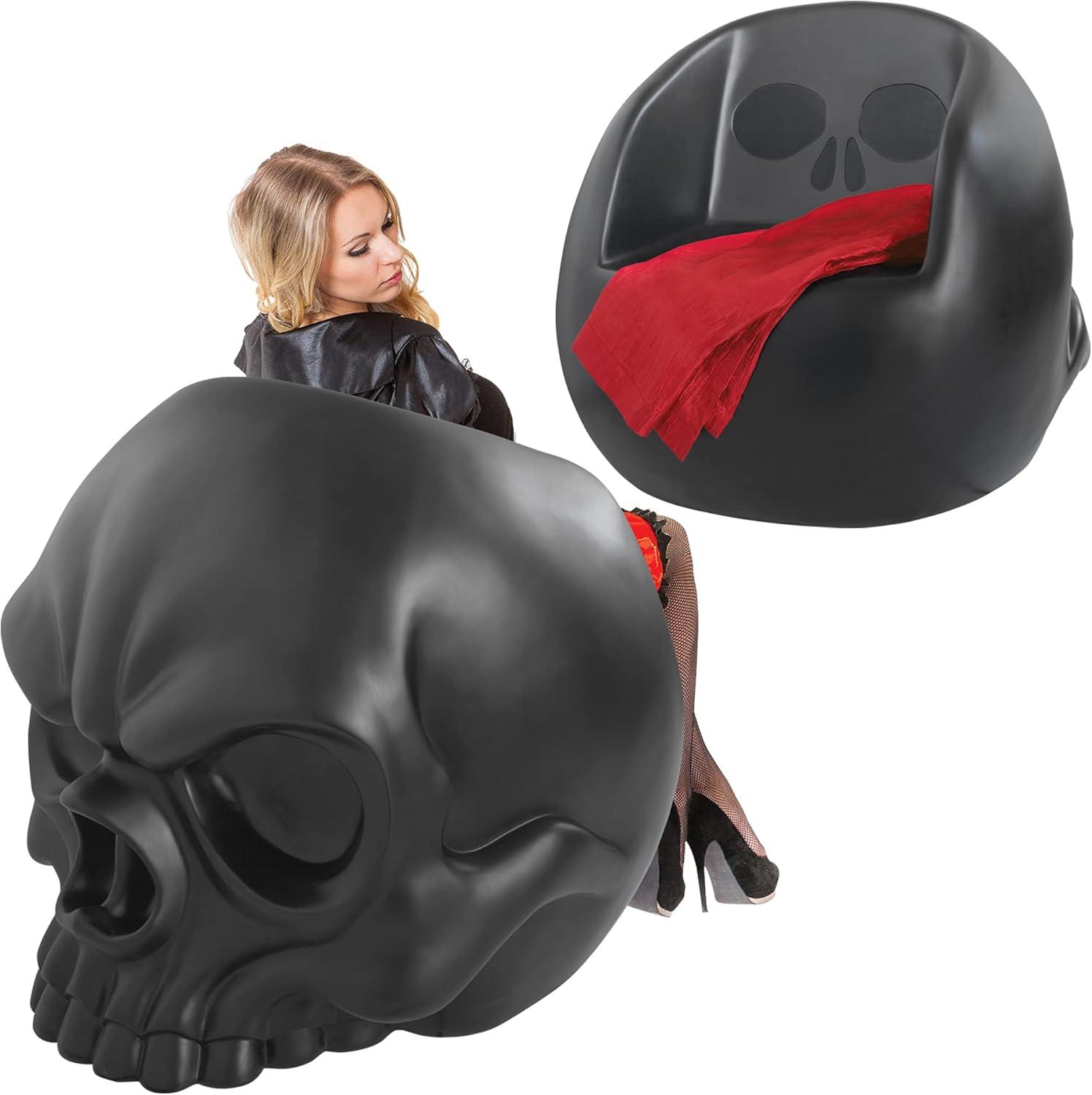 Lost Souls Gothic Skull Sculptural Patio Chair