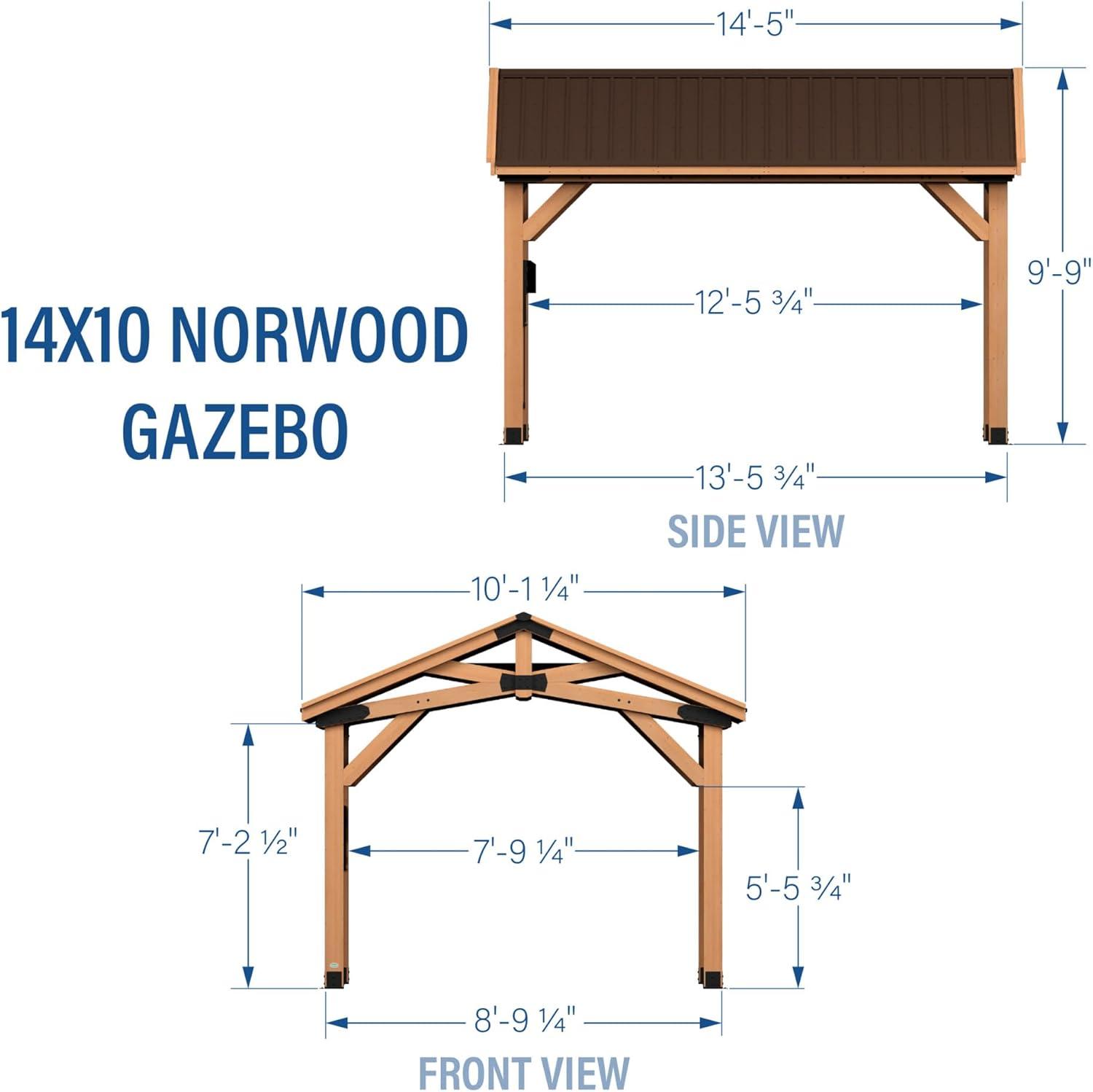 Backyard Discovery Backyard Discovery 14 X 10 Norwood Gazebo