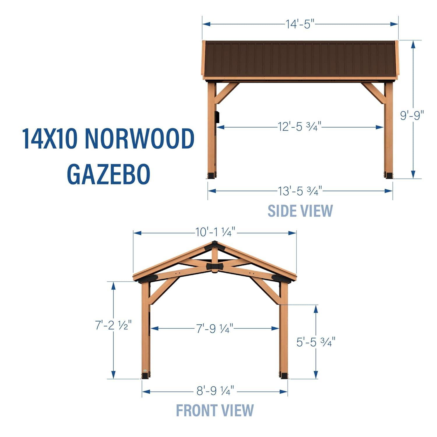 Backyard Discovery Backyard Discovery 14 X 10 Norwood Gazebo