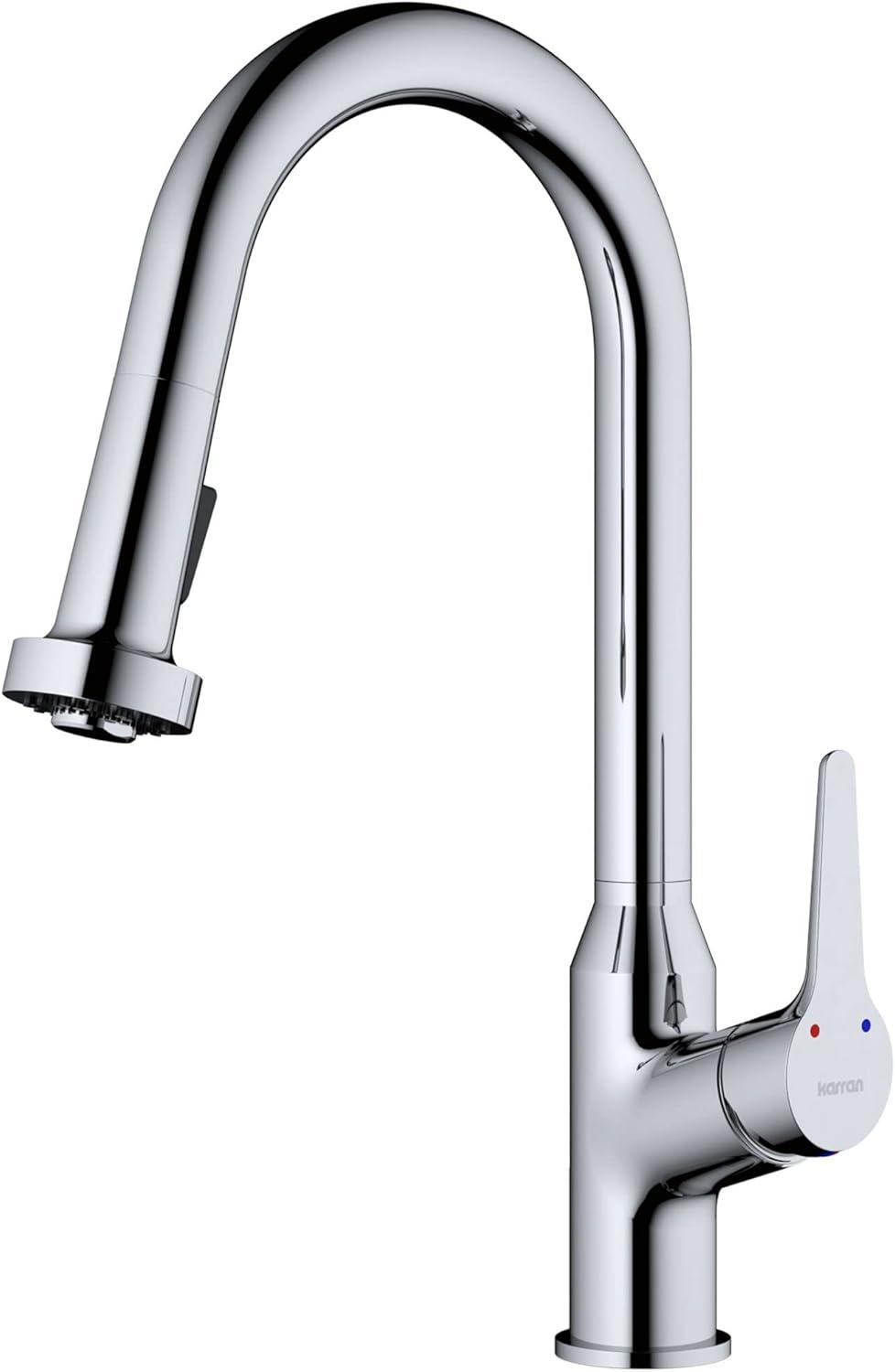Karran Karran Scottsdale Single Handle Pull Down Sprayer Kitchen Faucet KKF250SS