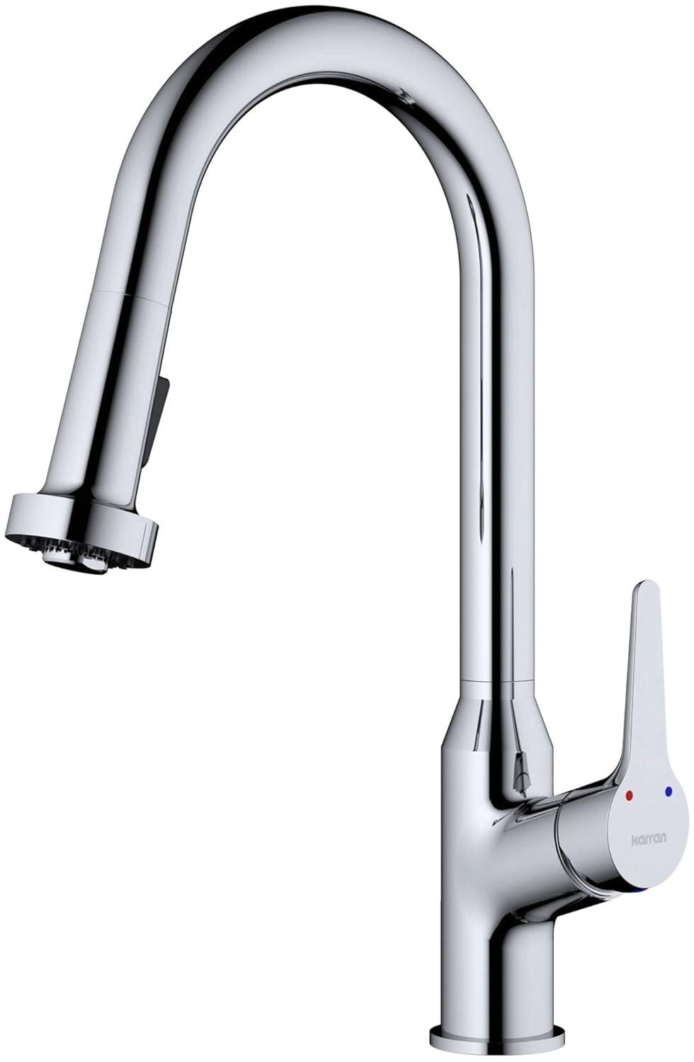 Karran Karran Scottsdale Single Handle Pull Down Sprayer Kitchen Faucet KKF250SS
