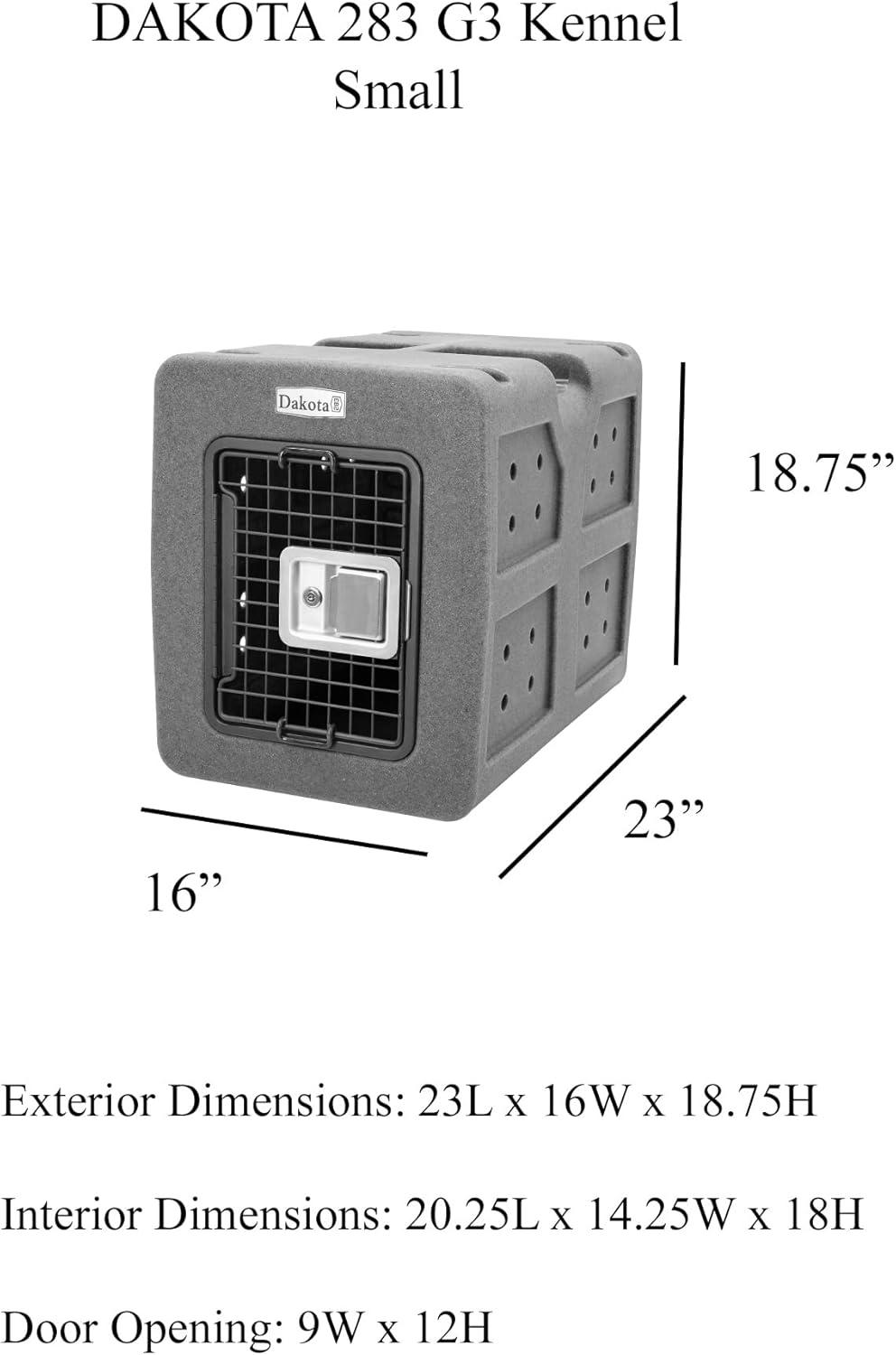 Extra Large Orange Polypropylene Dog Kennel with Framed Door