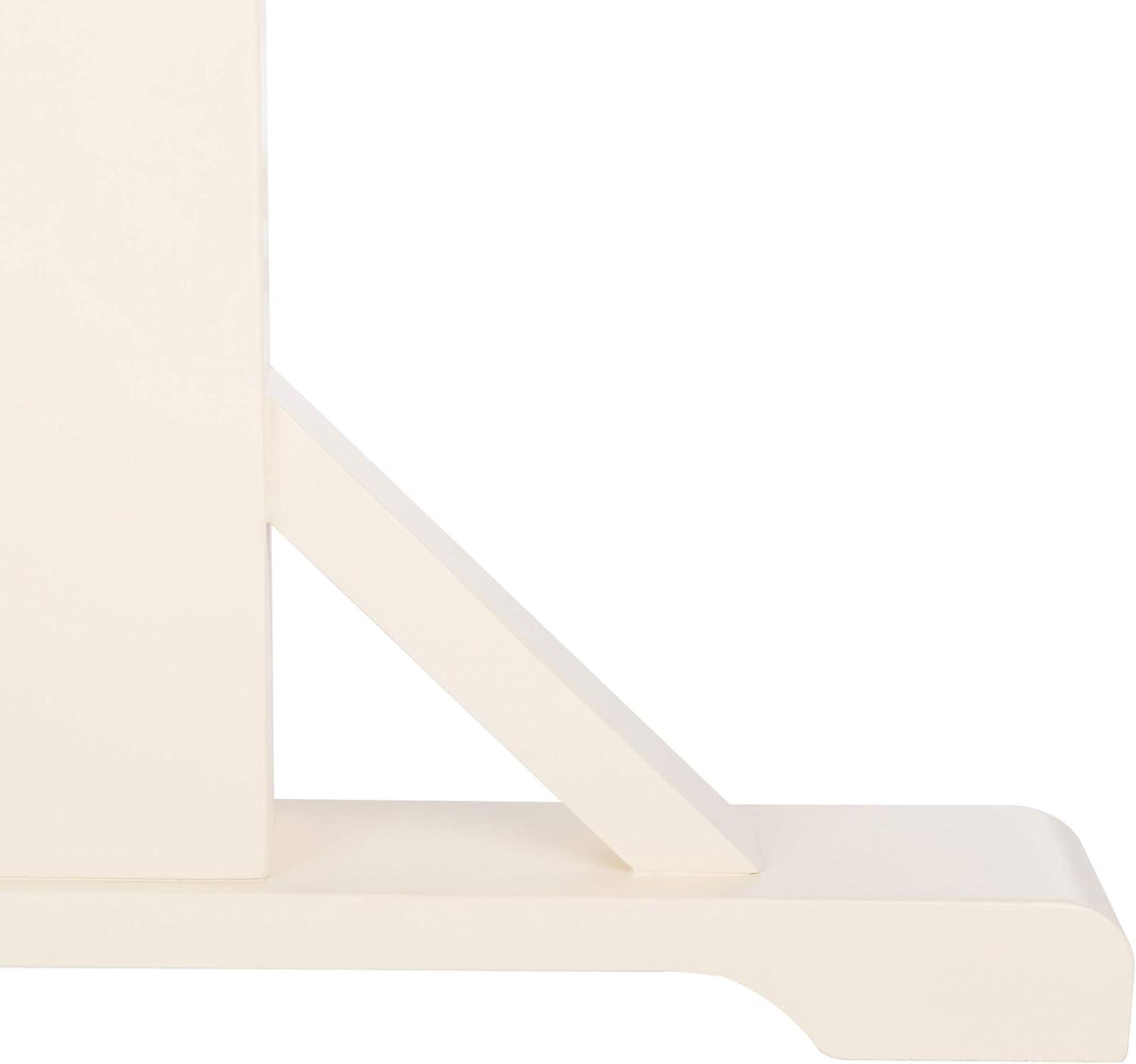 Akash Rectangle Dining Table - White/Natural - Safavieh