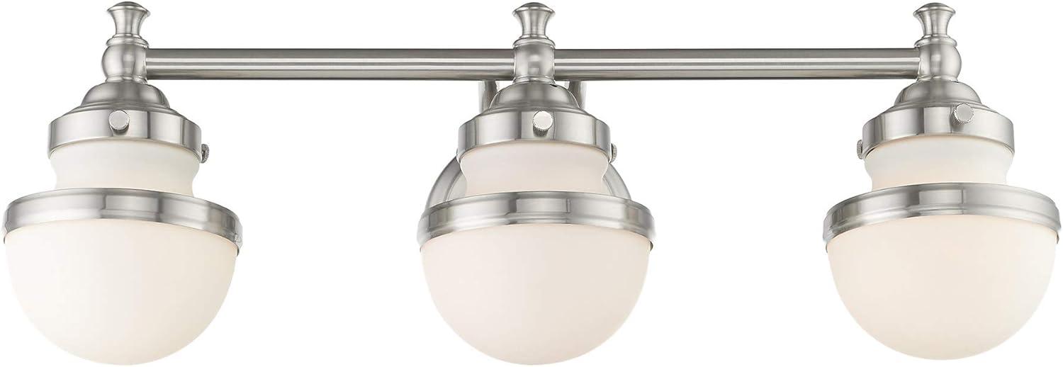 Livex Lighting Oldwick 3 - Light Vanity in  Brushed Nickel