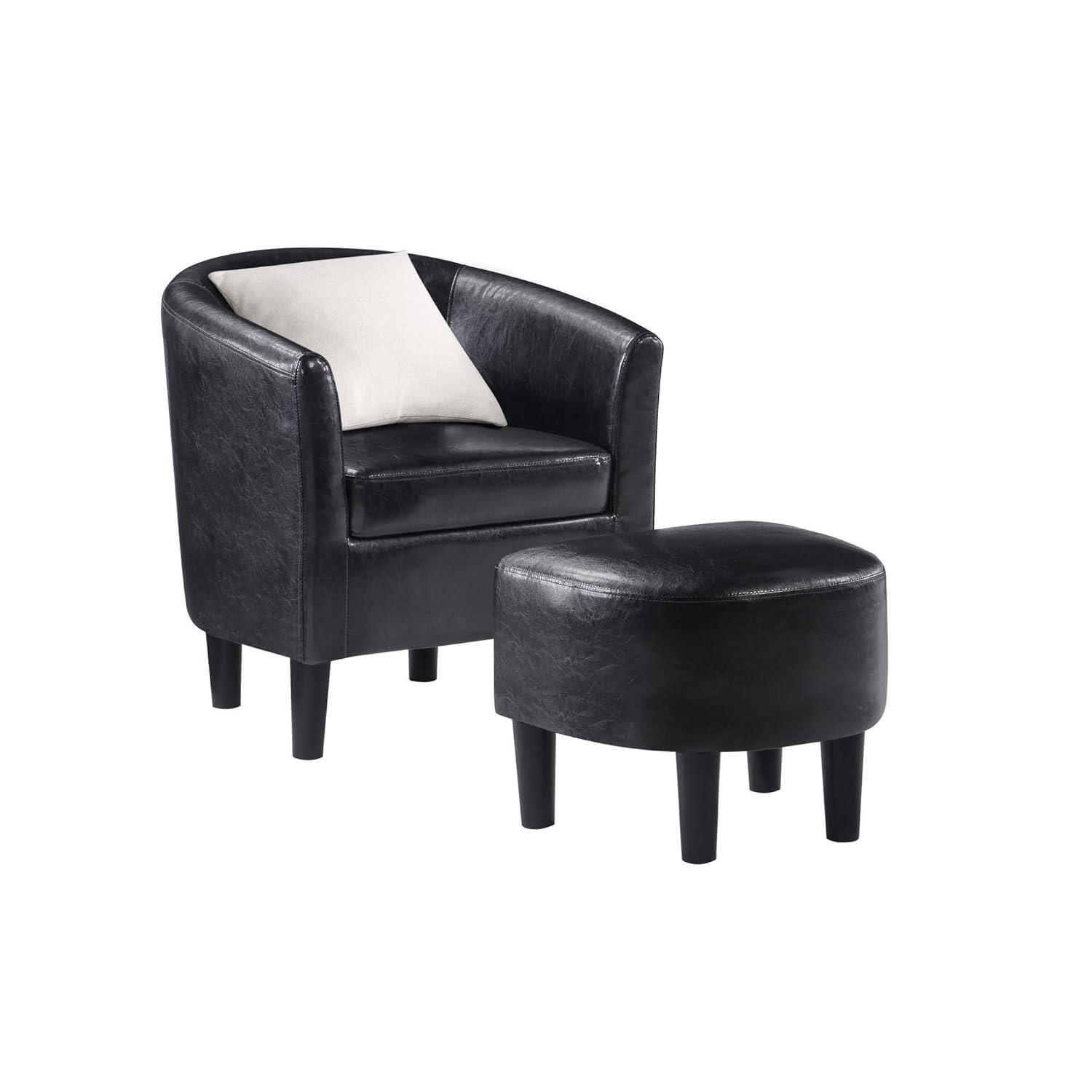 Take a Seat Churchill Accent Chair with Ottoman