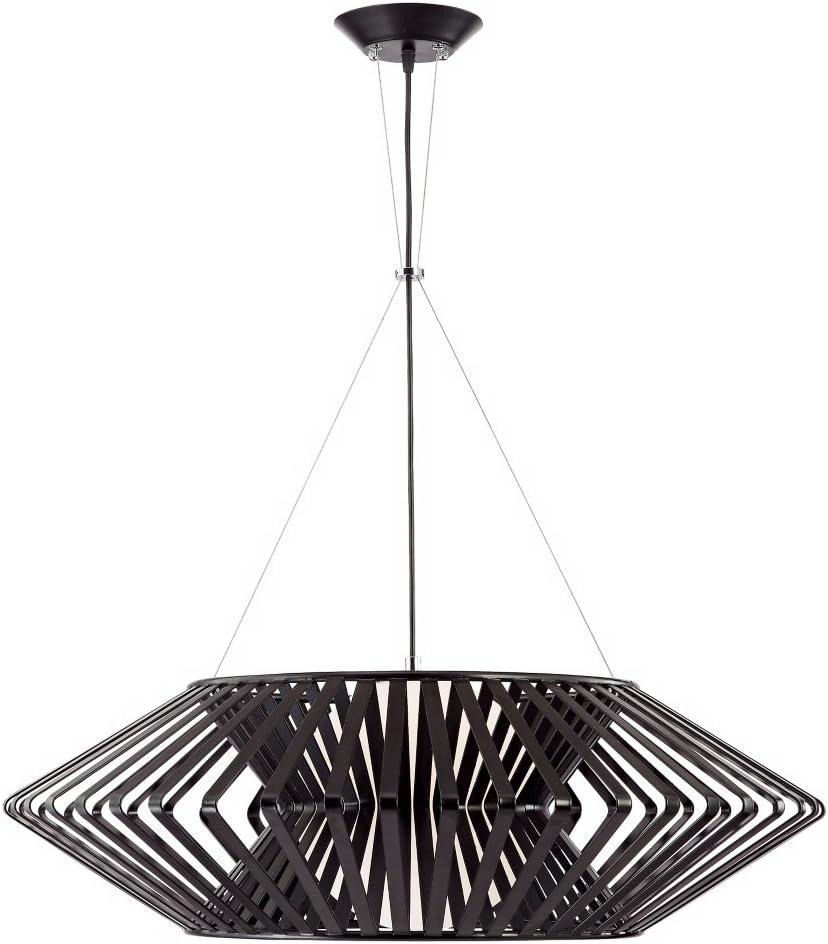 Possini Euro Design Planet Black Large Pendant Light 31 1/2" Wide Mid Century Modern White Glass for Dining Room House Foyer Kitchen Island Entryway