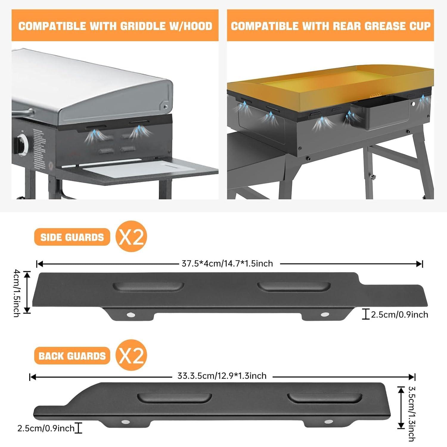 Upgradad Wind Guard for Blackstone 28 Inch Griddle,Blackstone Griddle Accessories Magnetic Stainless Steel for Blackstone Grill, GS-GD-D28