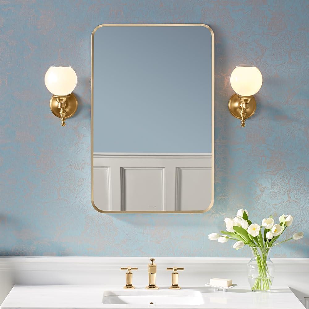 KOHLER Essential Rectangular Wall Mirror, Bathroom / Vanity Mirror with Frame