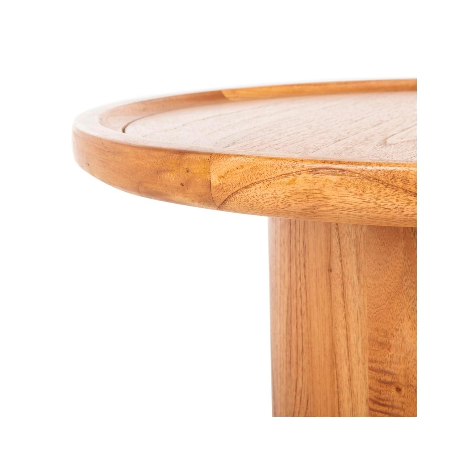 Devin Round Coffee Table - Natural - Safavieh