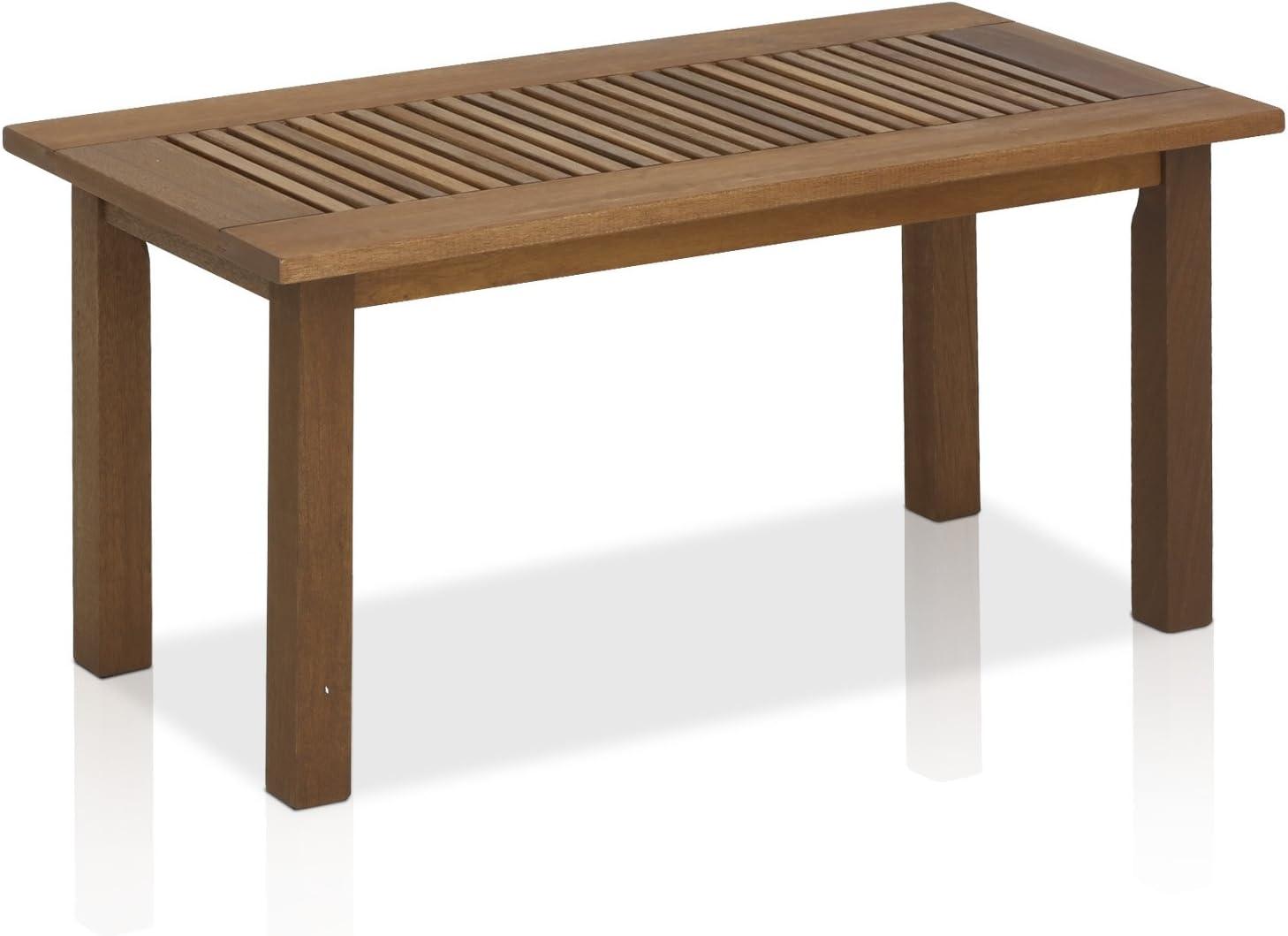 Tioman Teak Hardwood Outdoor Coffee Table in Dark Red Meranti