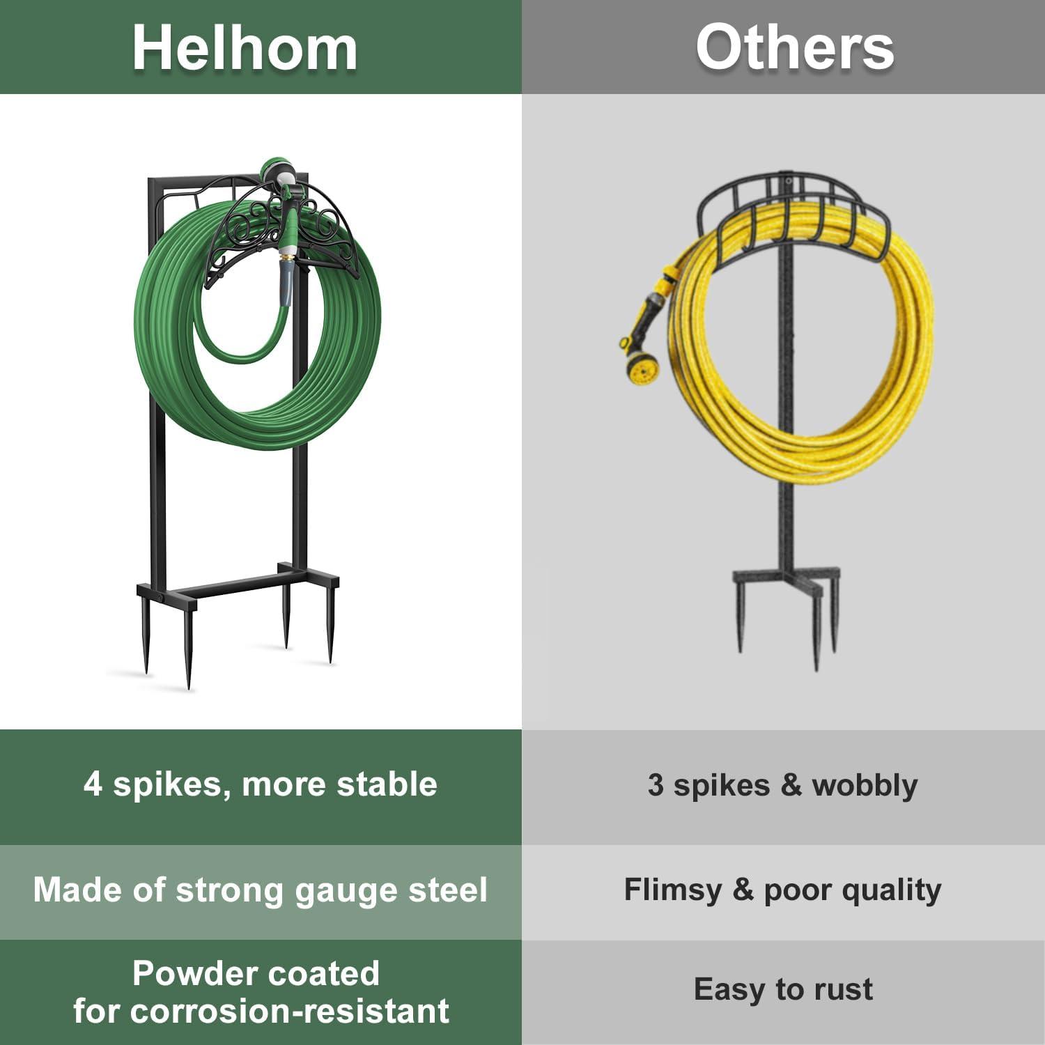 Gardguard Garden Hose Holder Freestanding， Water Hose Holder Detachable， Heavy Duty Hose Holder Freestanding ，Garden Hose Storage for Outside Yard Lawn