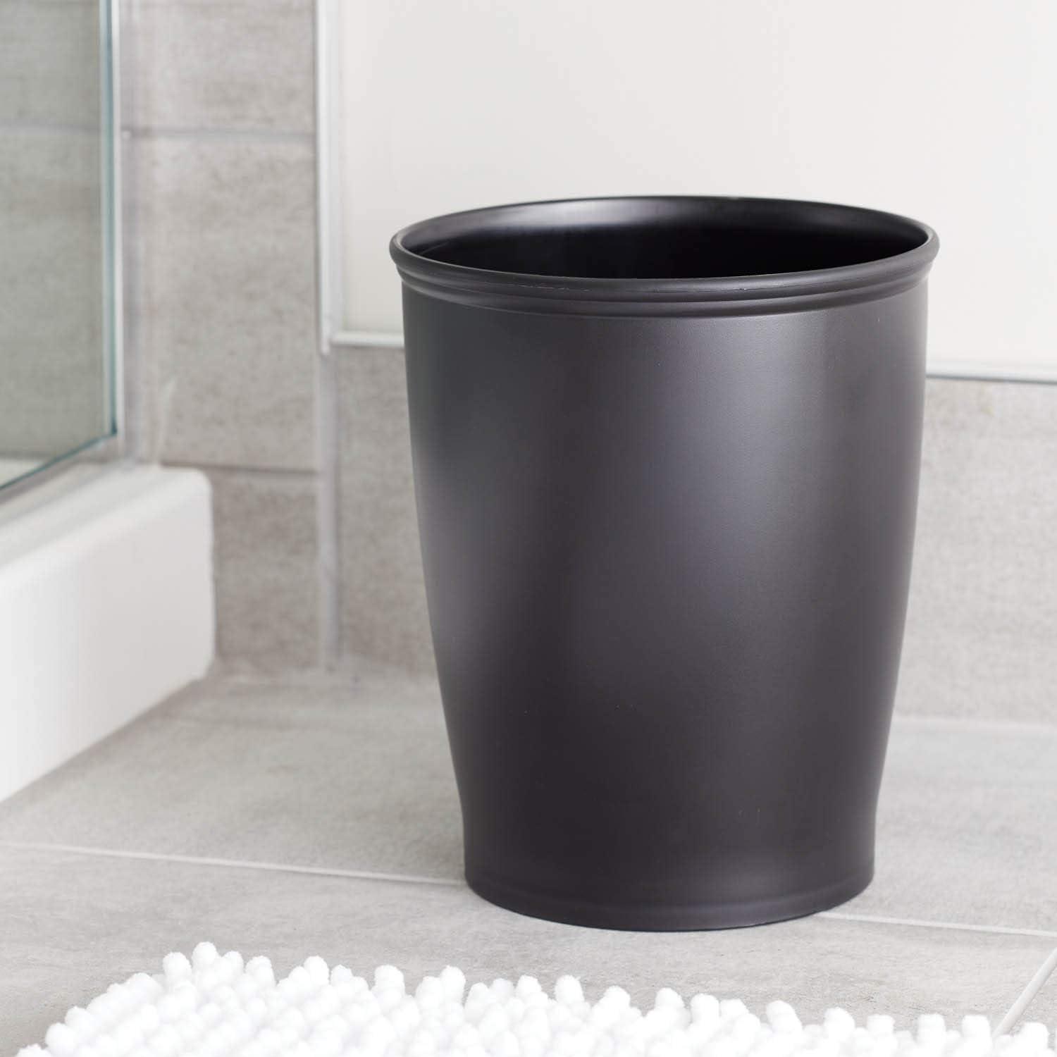 iDesign Kent Plastic Wastebasket Trash Can, 8.25" x 10"