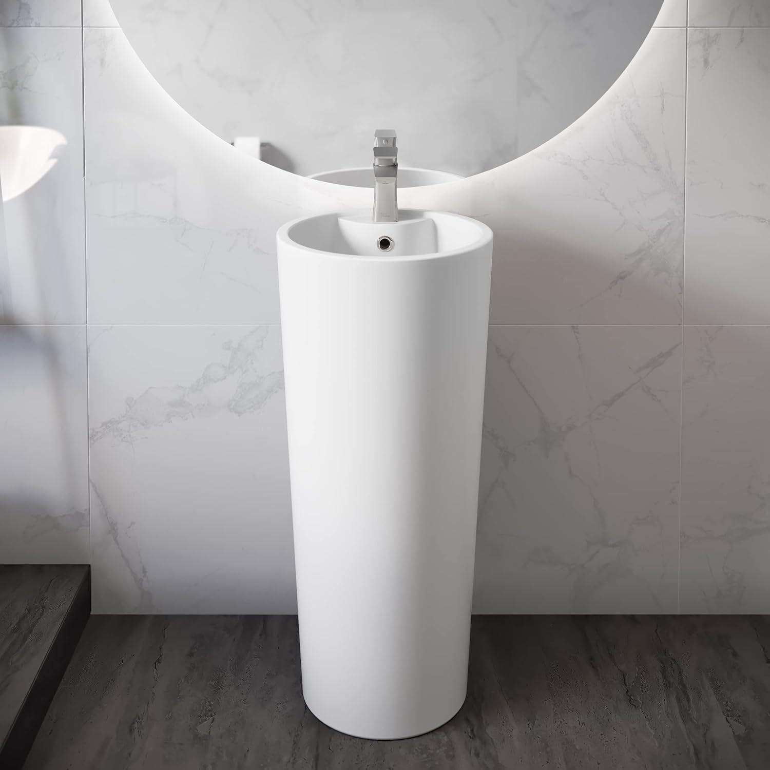 Monaco Circular Basin Pedestal Sink