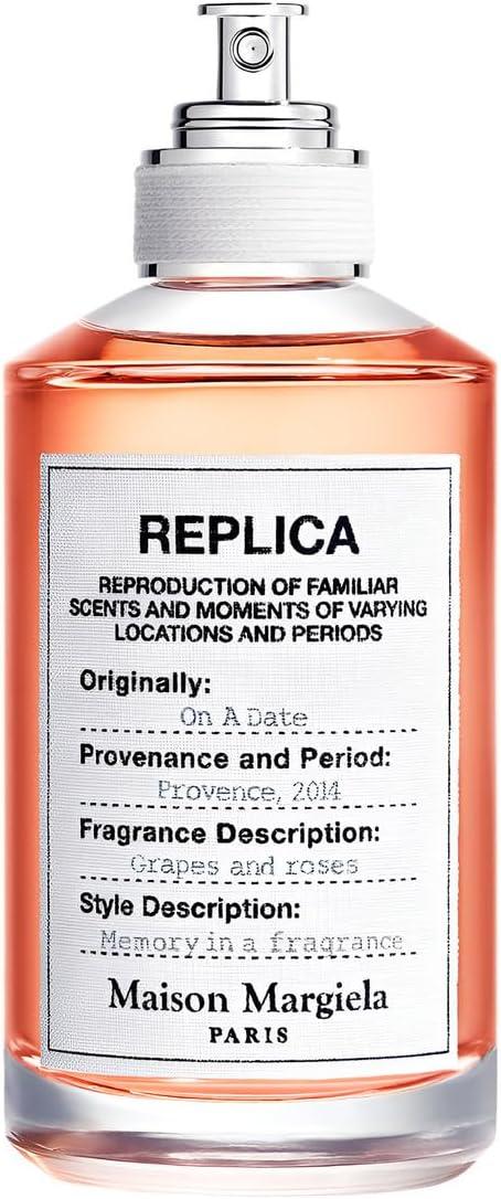 Maison Margiela - Replica - On a Date Eau de Toilette - Floral Fragrance - With Patchouli, Rose, & Black Current Accords - 1.0 Fl Oz