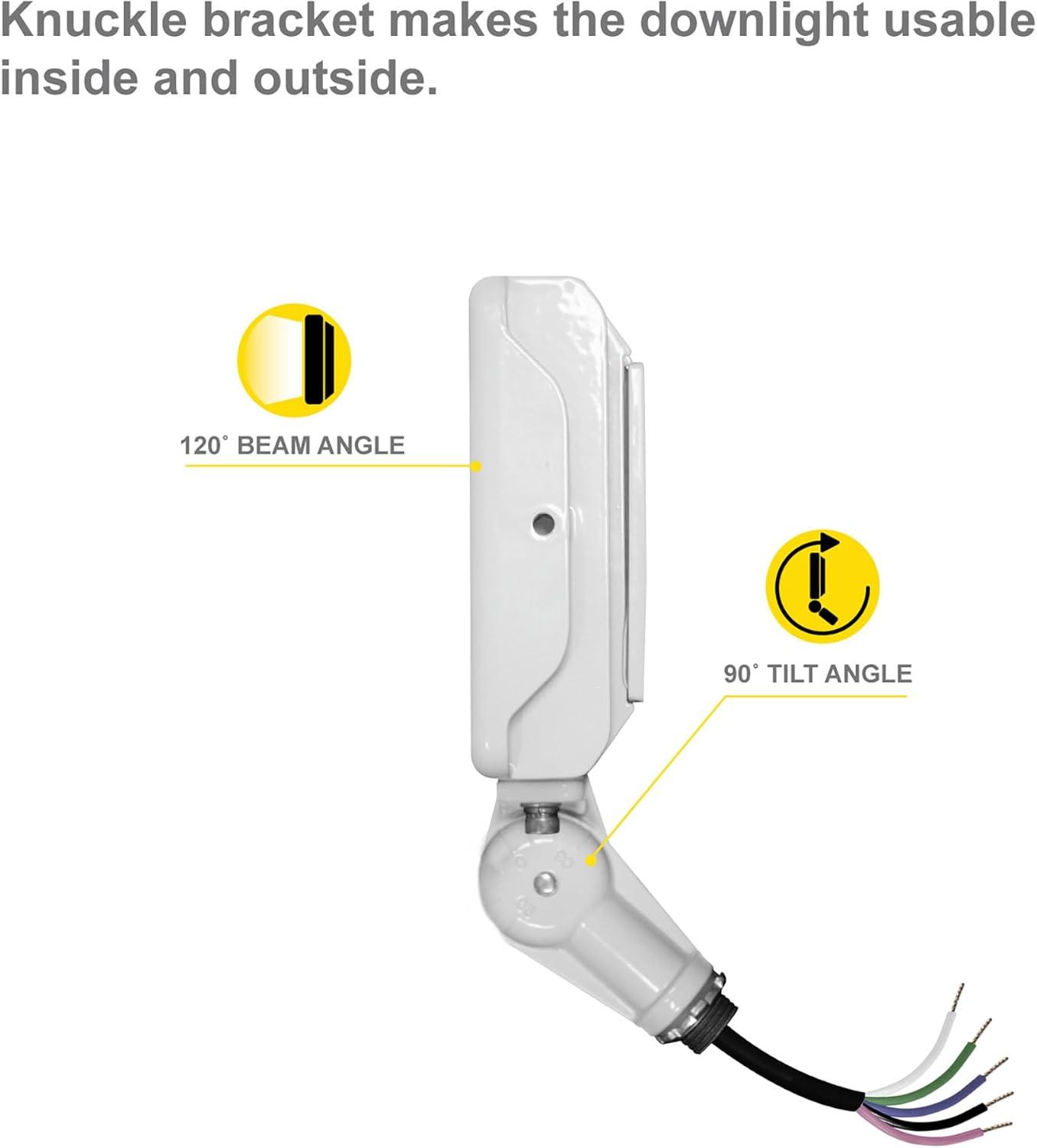 White 50W LED Outdoor Flood Light with Adjustable Mount