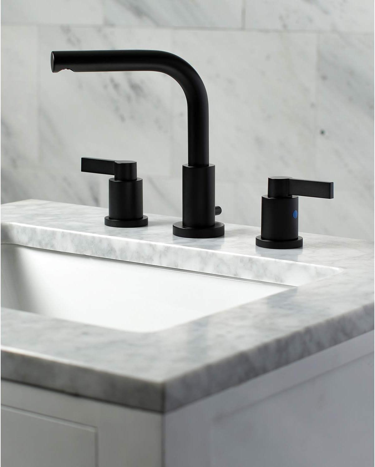 Nuvo Fusion Widespread Bathroom Faucet with Drain Assembly