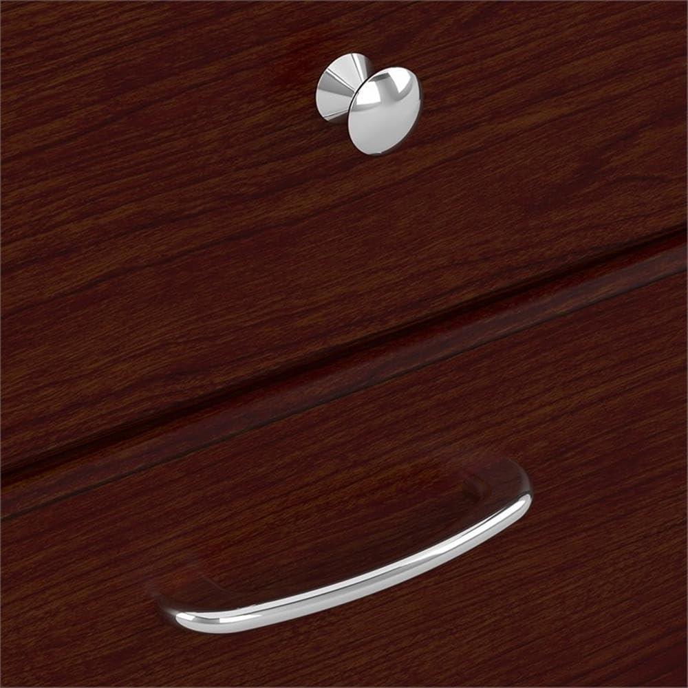 Bush Furniture Cabot 60" L Desk and Hutch with Storage, Harvest Cherry